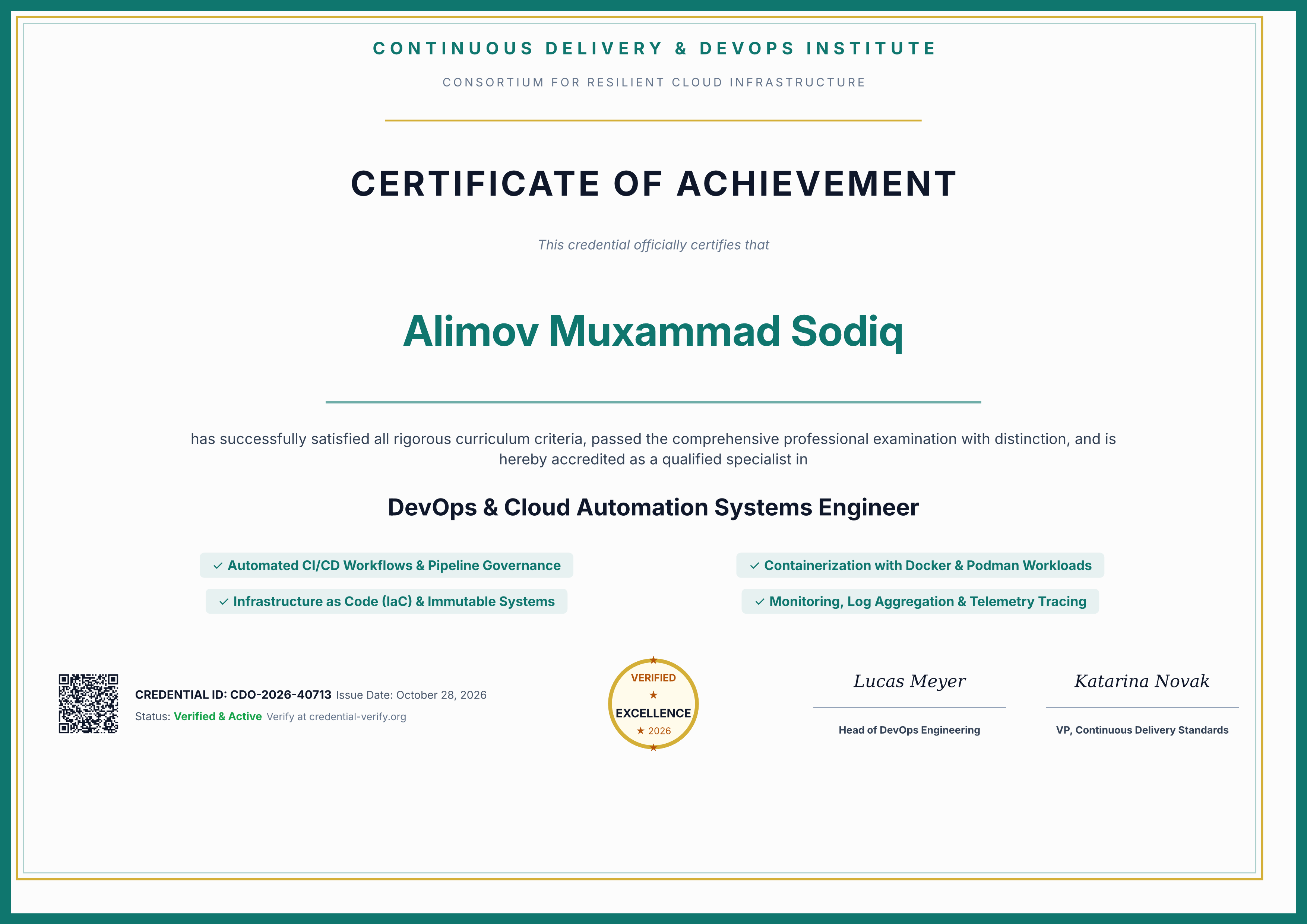 DevOps & Cloud Automation Engineer